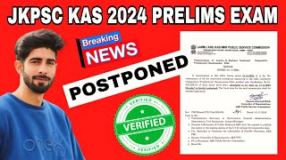 JKPSC KAS Prelims Exam  POSTPONED [upl. by Wahs270]