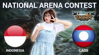 INDONESIA VS LAOS  National Arena Contest Cast by Kimi Hime  30042018 [upl. by Idas]