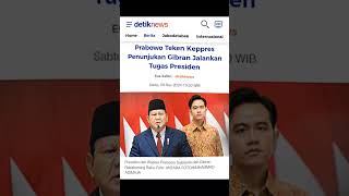 Prabowo Teken Keppres Penunjukan Gibran Jalankan Tugas Presiden [upl. by Chaworth811]