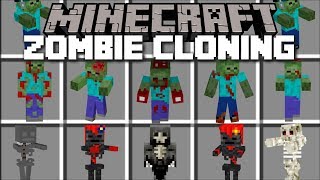 Minecraft ZOMBIE SKELETON CLONING MOD  FIGHT EVIL CLONED ZOMBIES AND SKELETONS Minecraft [upl. by Bridgette]