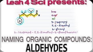 Naming Aldehydes Using IUPAC Nomenclature by Leah4sci [upl. by Eatnhoj]