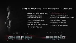 Saaho Original Soundtrack Volume I Jukebox Ghibran Prabhas Sujeet UV Creations [upl. by Nnylorac]