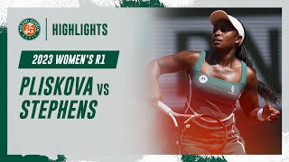 Stephens vs Pliskova Round 1 Highlights  RolandGarros 2023 [upl. by Eiramalegna]