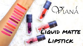 Viana liquid matte lipstick review ලංකාවේ ලේසියෙන්ම ගන්න පුලුවන් ලිප්ස්ටික් එකක් [upl. by Anavas]