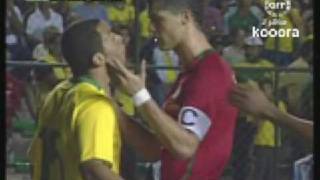 CRonaldo is about to start a fight with a brazilian player [upl. by Lantha]