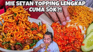 CABE SEMUA MIE SETAN TOPPING MELIMPAH CUMA Rp50rb [upl. by Balthasar]