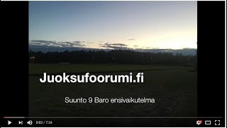 Ensivaikutelma Suunto 9 Baro mittarista [upl. by Mclaurin]