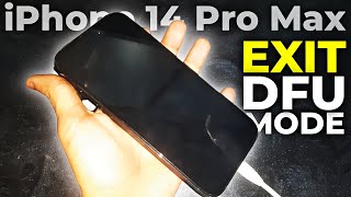 iPhone 14 Pro Max  How To Get Out of DFU Mode  IPHONE 14 PRO MAX EXIT DFU MODE [upl. by Akimrehs]