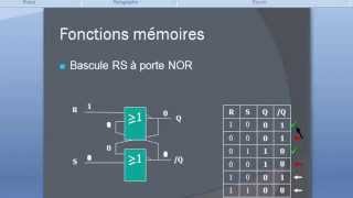 LOGIQUE SEQUENTIELLE BASCULE RS PART 1 [upl. by Saloma]