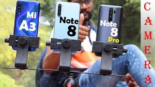 Redmi Note 8 pro vs Mi A3 vs Redmi Note 8 Full Camera Test 📷🔥 [upl. by Hamitaf]