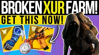 This XUR EXOTIC Farm Is GLITCHED New GOD ROLL Loot Inventor XP Cheese Location Destiny 2 Lightfall [upl. by Labotsirhc]