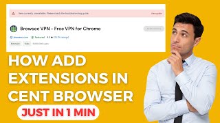 How To Add And Enable Extensions In Cent Browser  Just In 1 Minute [upl. by Aronel964]