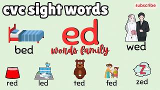 blending ed l Word Family ed l Phonics for kidsReading Three Letter WordsTeacher Hena [upl. by Michell]