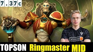 🤯TOPSON Ringmaster MID 737C  DOTA 2 HIGHEST MMR MATCH dota2 dota2gameplay topson [upl. by Anegroeg]