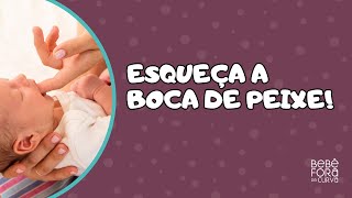 Como ensinar o bebê a fazer boca de peixe [upl. by Eyllib]