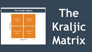 The Kraljic Matrix Explained with Example [upl. by Seeto351]