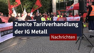 Zweite Tarifverhandlung der IG Metall I LZ TV Nachrichten [upl. by Aitram]