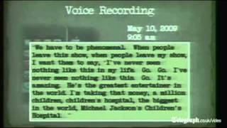 Audio recording of drugged Michael Jackson weeks before he died played to Conrad Murray jury [upl. by Enotna]