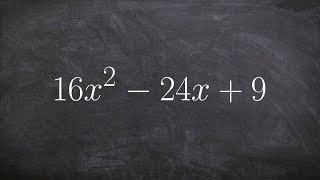 Factoring using a perfect square trinomial when a is not 1 [upl. by Ahusoj]