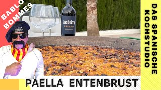 Paella Entenbrust Entenleberpastete und frische Pilze [upl. by Anaid]