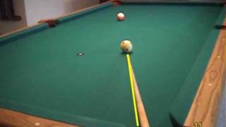 Pool and billiards quotvision centerquot dominant eye sighting and alignment drill from VEPP I [upl. by Placido]