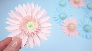 【ペーパーフラワー】コピー用紙で作る可愛いガーベラの作り方｜paper gerbera flower [upl. by Eleanor]