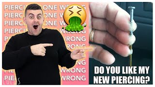 Body Piercer Pukes Reacting To Piercing FAILS NOT CLICKBAIT [upl. by Almeeta244]