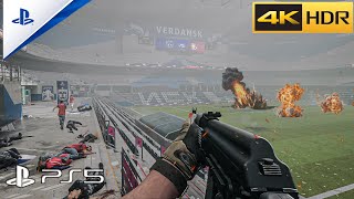 Terrorist Attack On Verdansk Stadium  Modern warfare look Amazing at PS5  4K HDR60 [upl. by Massie]