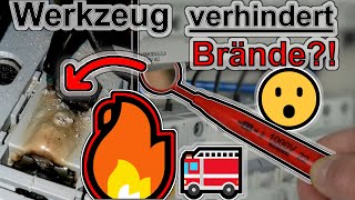 🔥 WERKZEUG verhindert BRÄNDE 😮 Mängel in elektrischen Anlagen beim Prüfen frühzeitig entdecken 🧐 [upl. by Florri]