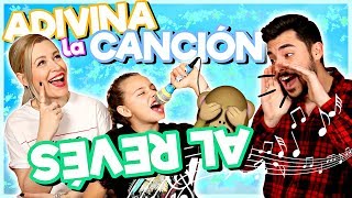 Adivina la CANCIÓN al REVÉS 🙃 Challenge 🎤 Familia Carameluchi [upl. by Pate]