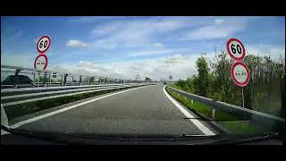 Oviglio Serravalle Designer Outlet Road Car Registrator Video Italy Travel [upl. by Aretta220]