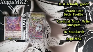 CardFight ヴァンガード Cardinal Mors Orfist Masques Deck Profile [upl. by Sharman]