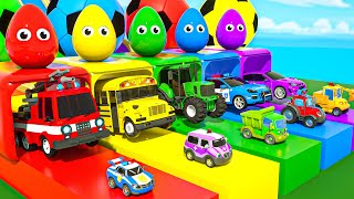 Color Balls amp Sing a Song  Wheels On the Bus Ten in the Bed  Baby Nursery Rhymes amp Kids Songs [upl. by Einnob875]