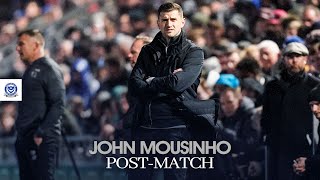 John Mousinho postmatch  Pompey 22 Derby County [upl. by Paterson957]