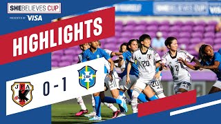 2023 SheBelieves Cup  Japan vs Brazil Highlights  Feb 16 2023 [upl. by Ailyn]