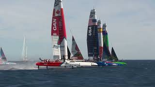 Sail GP à SaintTropez  record de vitesse à 100 kmh pour le bateau français [upl. by Airakaz]