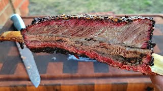 Texas Style Smoked Beef Ribs  Weber Kettle BBQ Ribs [upl. by Regan465]