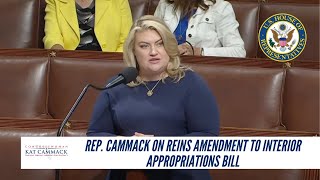 Rep Cammack On REINS Amendment To Interior Appropriations Bill [upl. by Annoled]