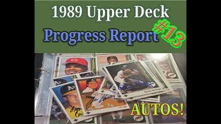 1989 Upper Deck Autographed Progress Report 13  10 More Signed Cards  2 Hall of Famers [upl. by Raf]