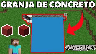 GRANJA DE CONCRETOHORMIGÓN SEMIAUTOMATICA  MINECRAFT BEDROCK 119 [upl. by Parent]