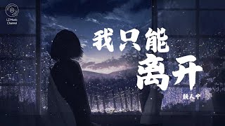 我只能离开  顏人中『一瞬间掉落的泪只想牵着你不放』【动态歌词Lyrics】 [upl. by Sallyanne]