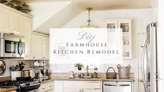 DIY Farmhouse Kitchen Remodel [upl. by Maible]