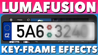 Advanced LumaFusion Tutorial  How To Keyframe Effects License Plate Blur [upl. by Einalem]