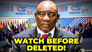 South Africas BRICS Closing Speech Shocks the World  Reveals Plans to Punish Israel [upl. by Adalheid507]