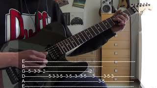 Dire Straits  Telegraph Road 2nd solo WITH TABS [upl. by Arriet]