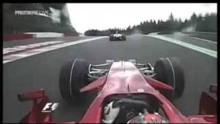 Raikkonen overtakes Hamilton onboard [upl. by Naitsabes]