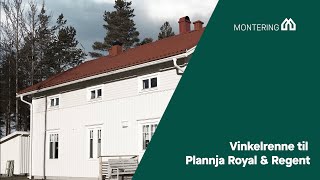 Montering vinkelrenne til Plannja Royal og Plannja Regent [upl. by Fessuoy473]