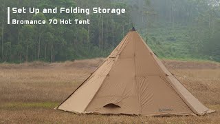 How to Set Up Bromance 70 Hot Tent  POMOLY [upl. by Sillert]