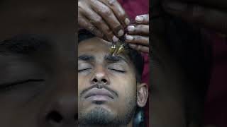 Indian Unique Pin Pen ASMR Head Massage By Old School Barber shorts [upl. by Steen631]