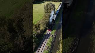 Stoomtrein Hoorn Medemblik drone short [upl. by Anelhtac269]